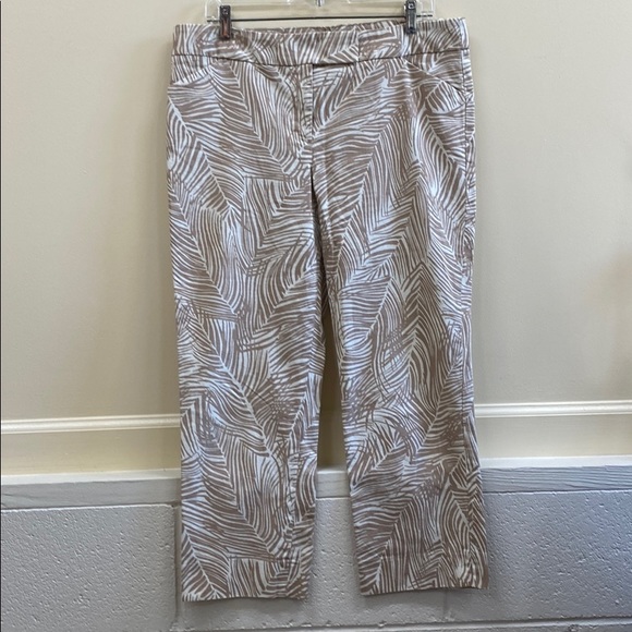 Talbots 14 print cotton pants - Picture 1 of 9